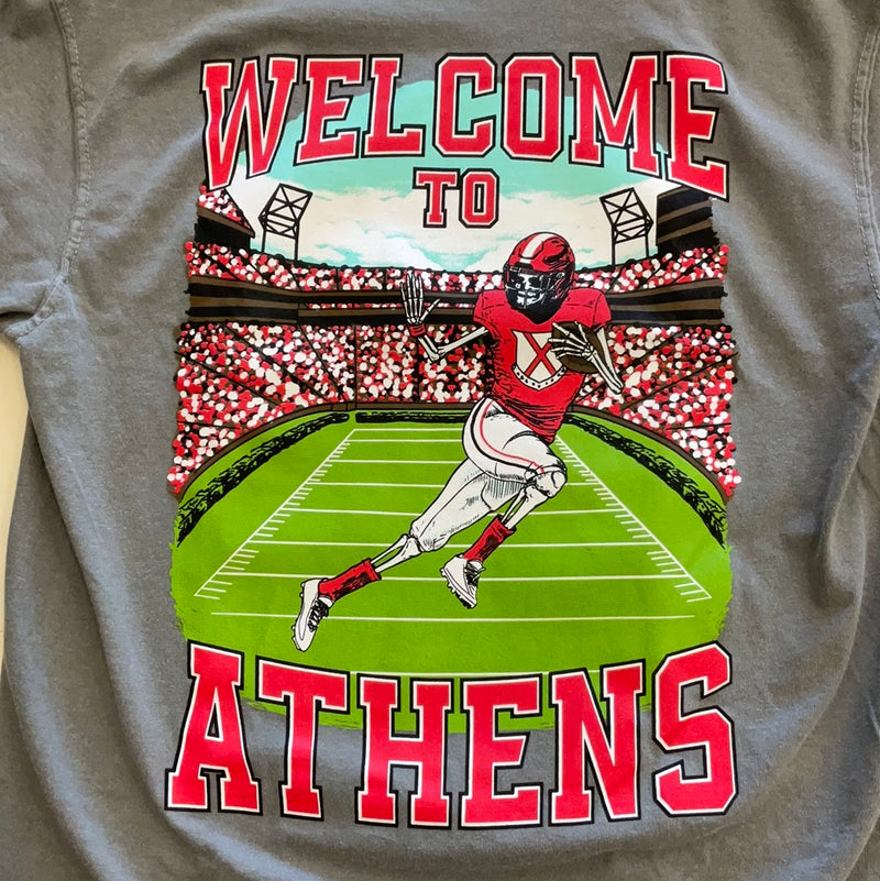 Old Row Welcome To Athens Grey T Shirt