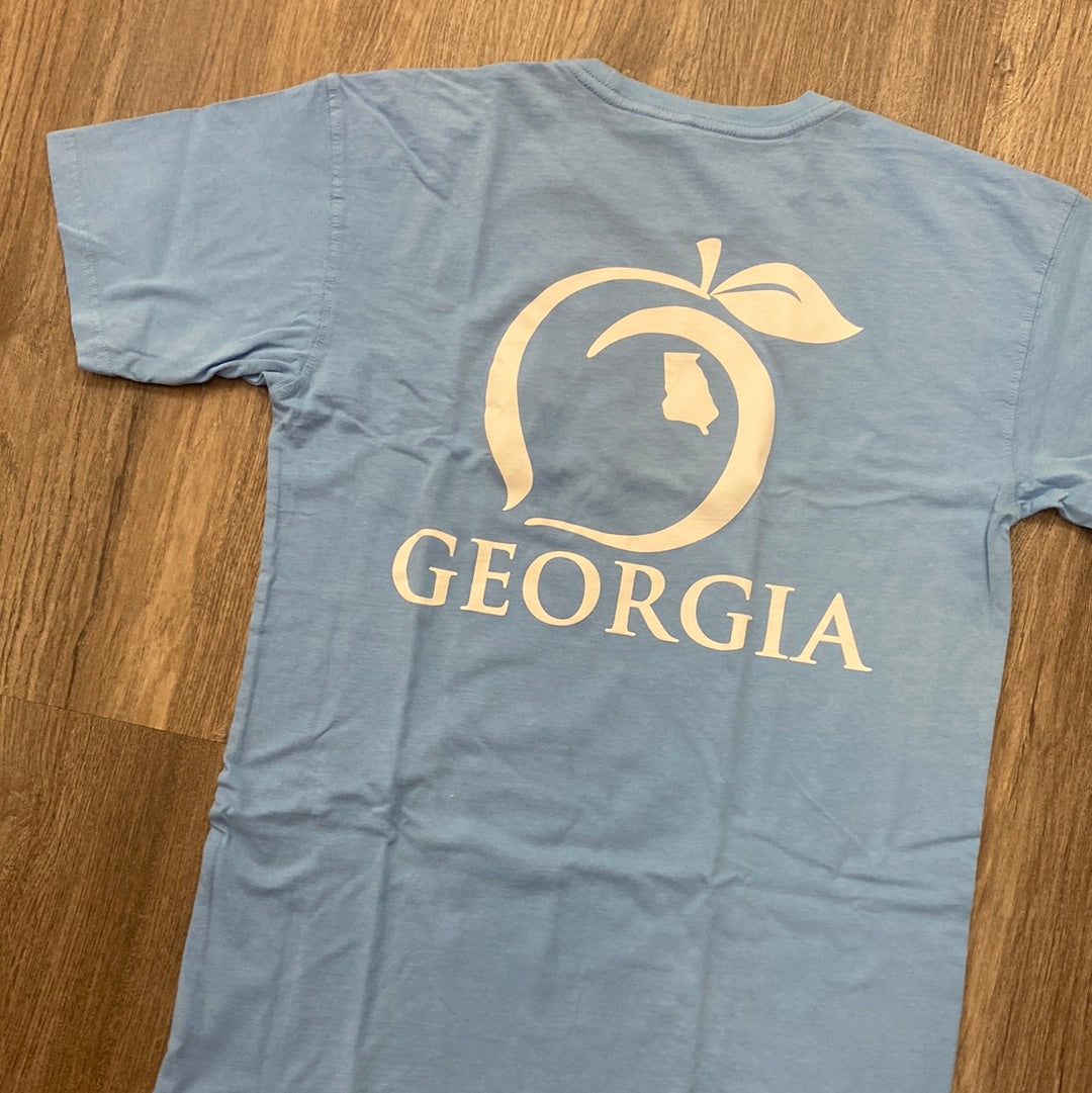 Peach State Pride Logo Georgia T Shirt Purple Door Boutique