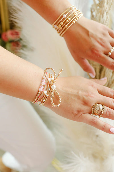Beaded Blondes Olive Gold with Silver Bracelet - Standard main image 1