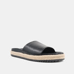 SHU SHOP crisanta black slide sandals