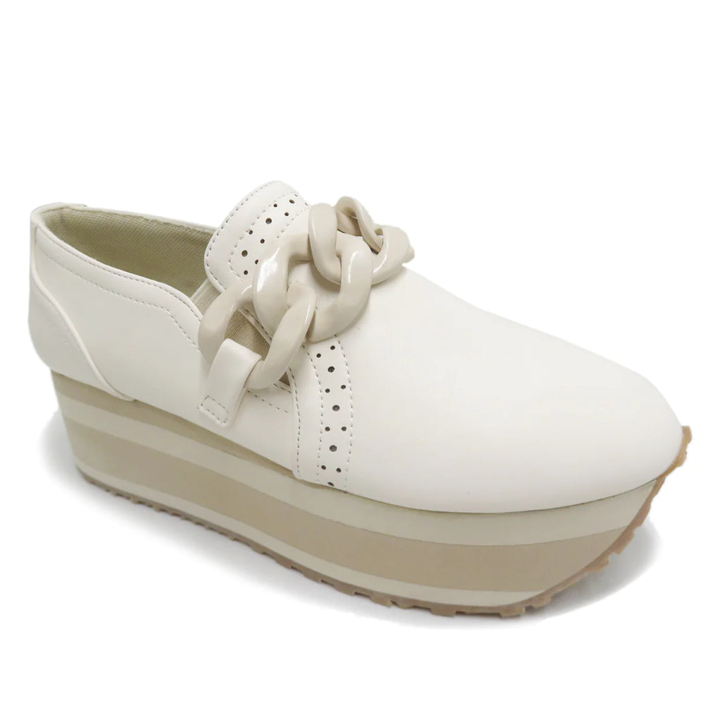 Pierre Dumas Paloma Ivory loafer sneakers