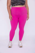 PLus size Mono B berry pink leggings
