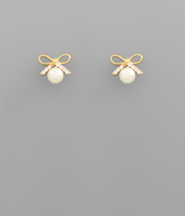 gold and pearl earringhs