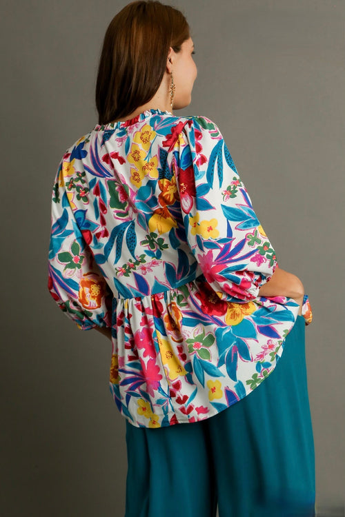 UMGEE plus size floral top