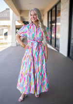 trending colorful spring maxi dress