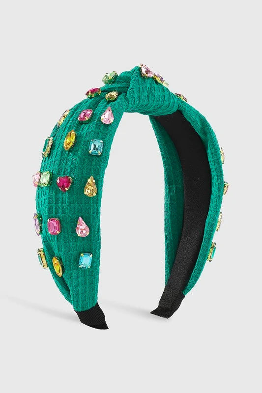 green jewel headband