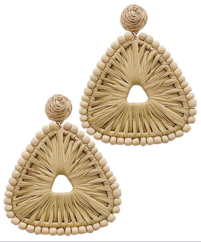 raffia earrings