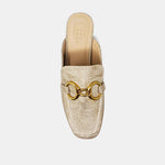 shu shop andromeda slide loafers gold 