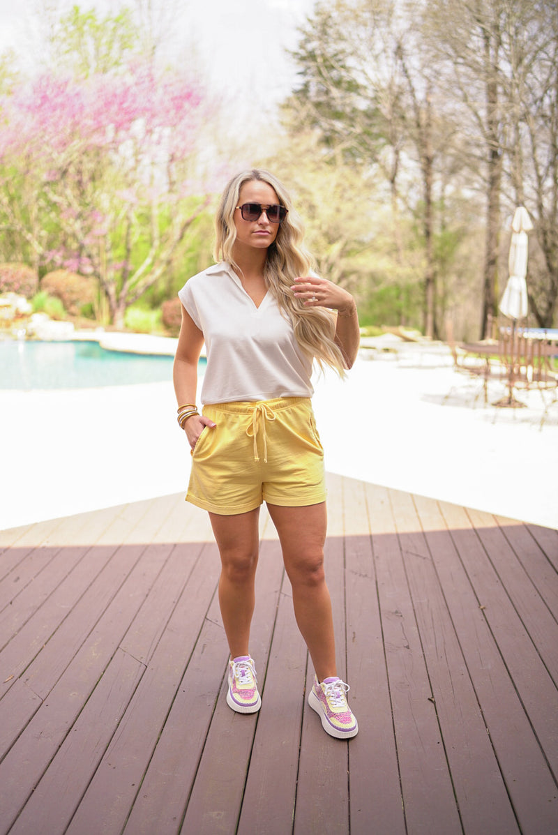 comfy cute terry knit shorts