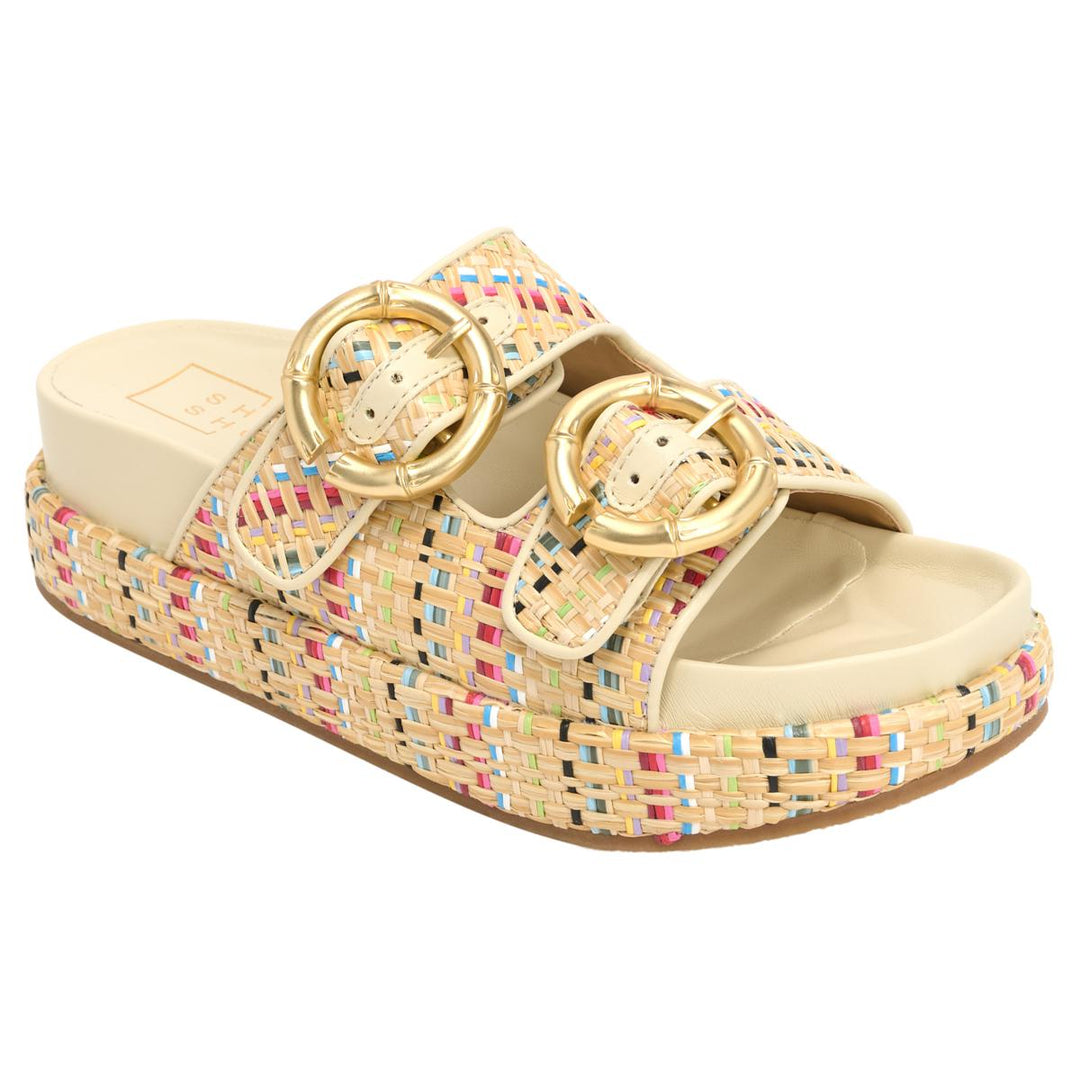 colorful woven summer sandals for women