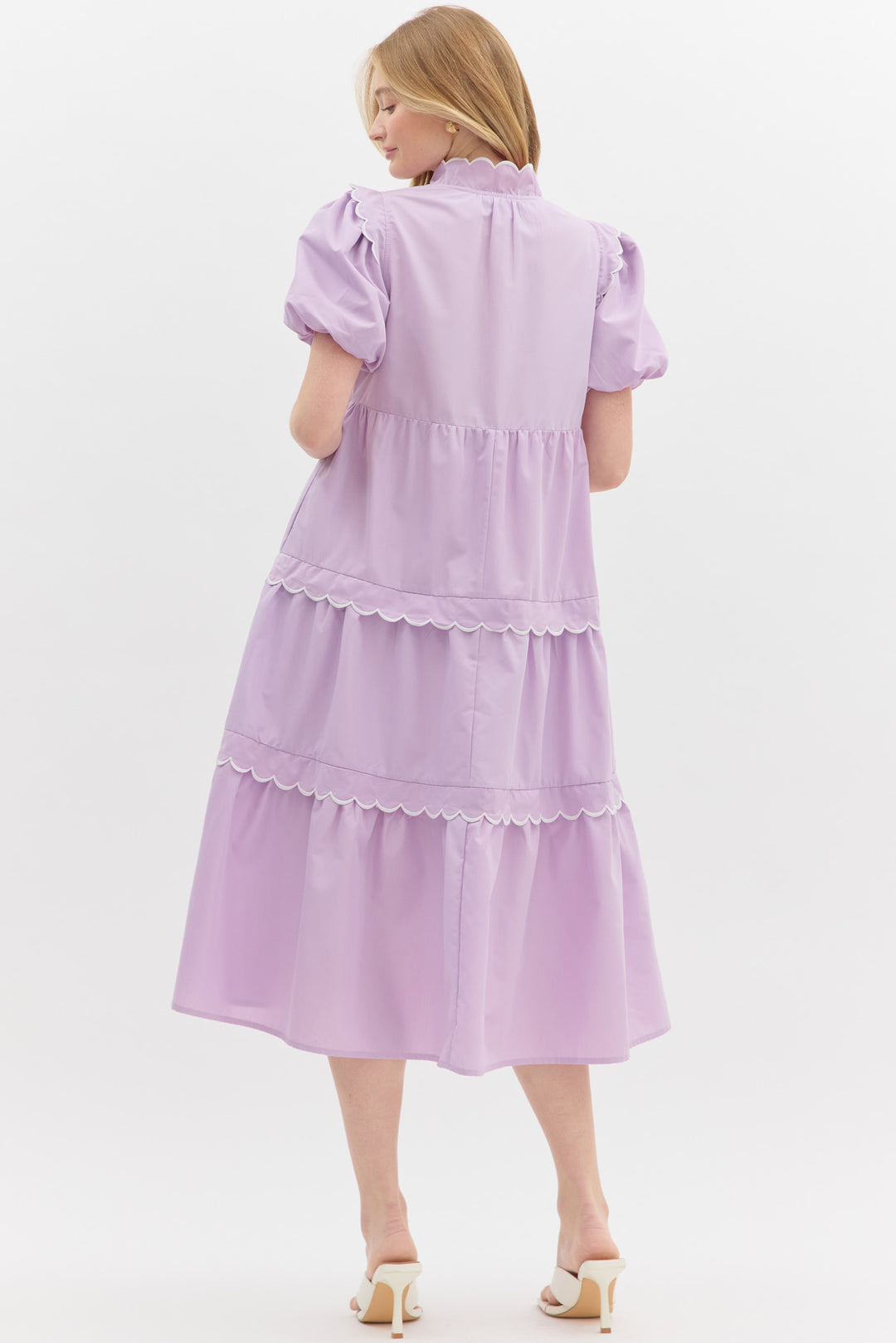 Entro lavender midi dress