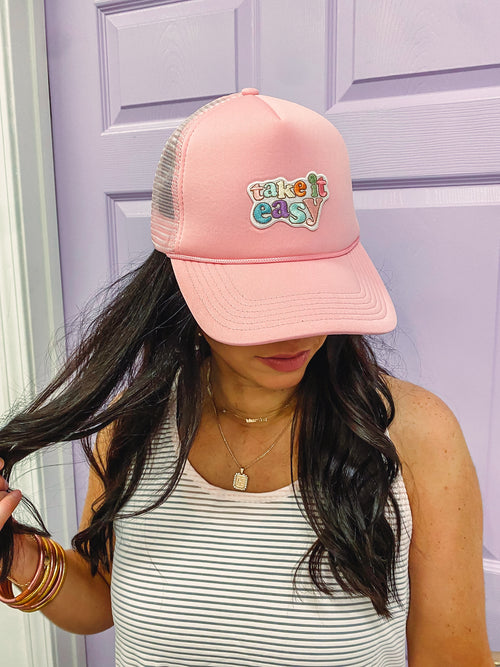 Pink Take It Easy Hat