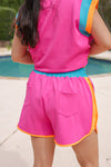80s style cute workout short sets