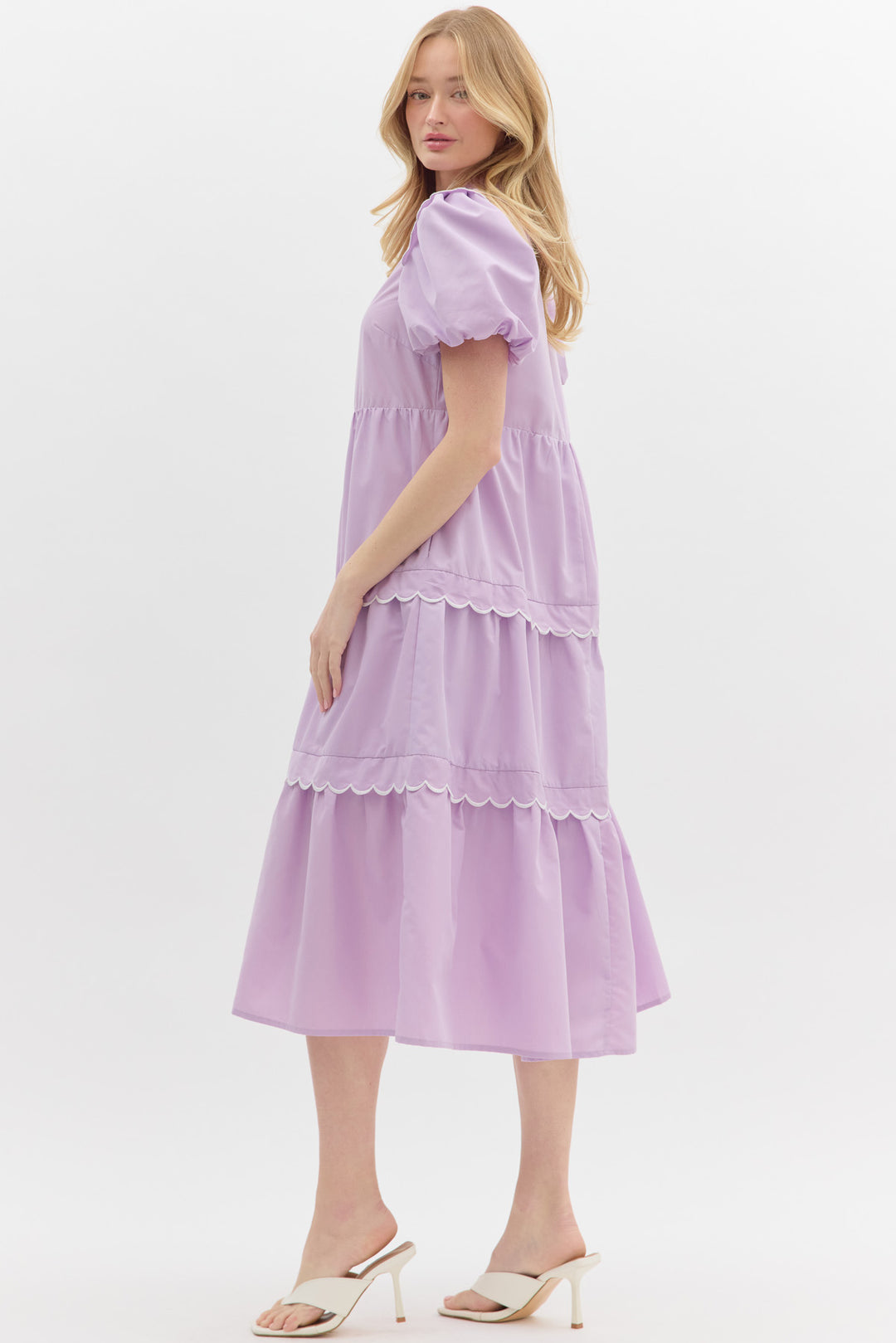 Entro lavender midi dress