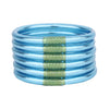 Budha Girl Azure blue all weather bangle bracelets