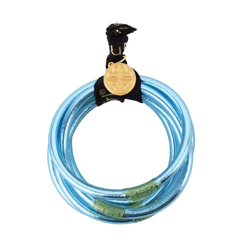 Budha Girl Azure blue all weather bangle bracelets