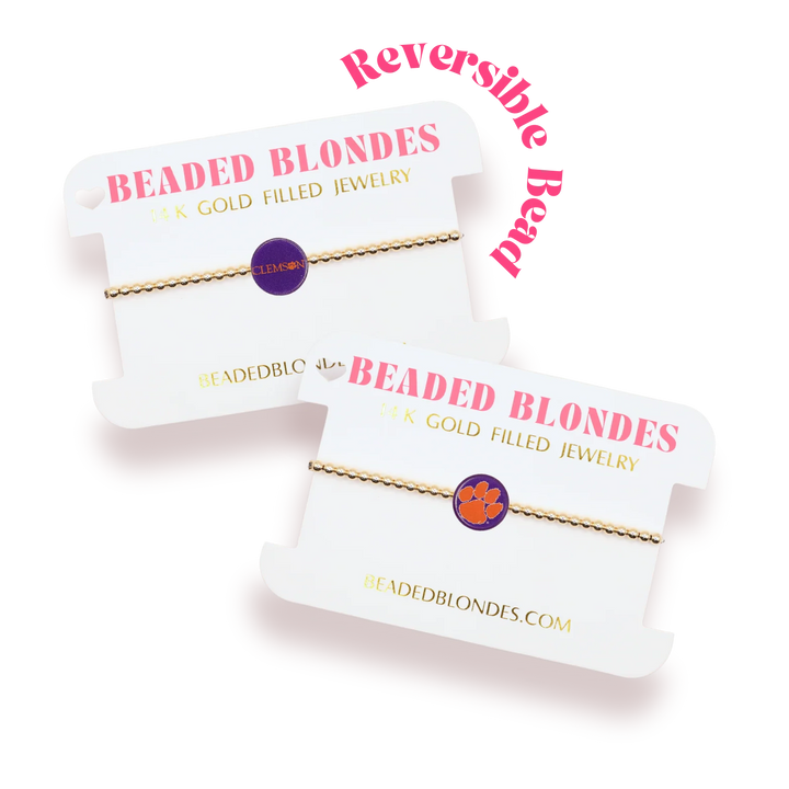 Beaded blondes clemson tigers beaded bracelet