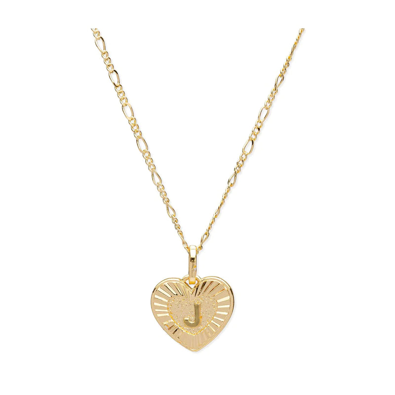 Bracha heart initial necklaces