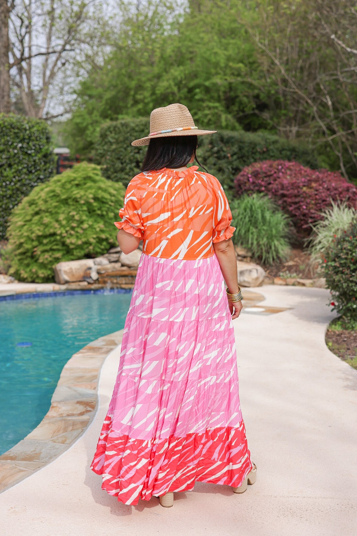 Bright Rose Sadie Zebra Maxi Dress | Purple Door | Briton Court