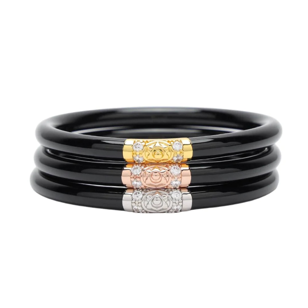 BudhaGirl Black Three Kings Bangle Bracelets