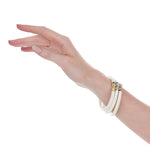 Budhagirl Ivory Three Kings Bangle bracelets