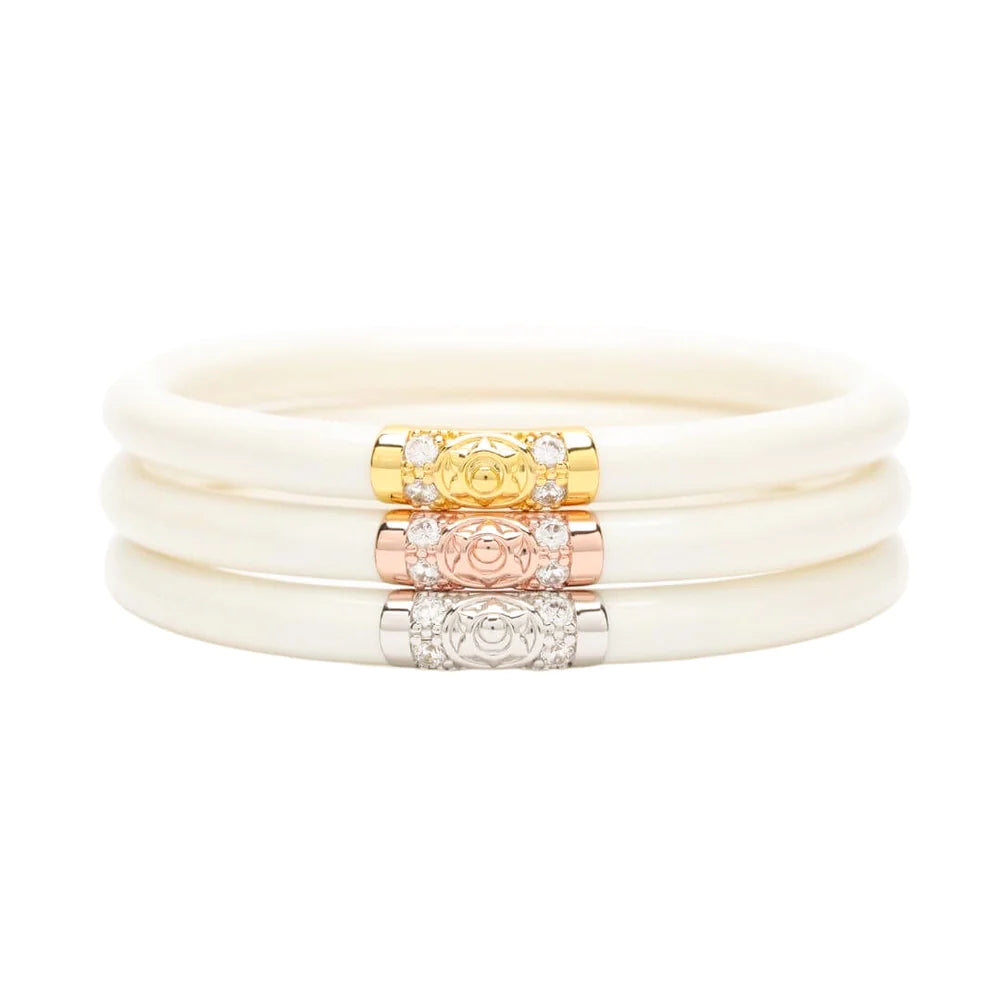 Budhagirl Ivory Three Kings Bangle bracelets