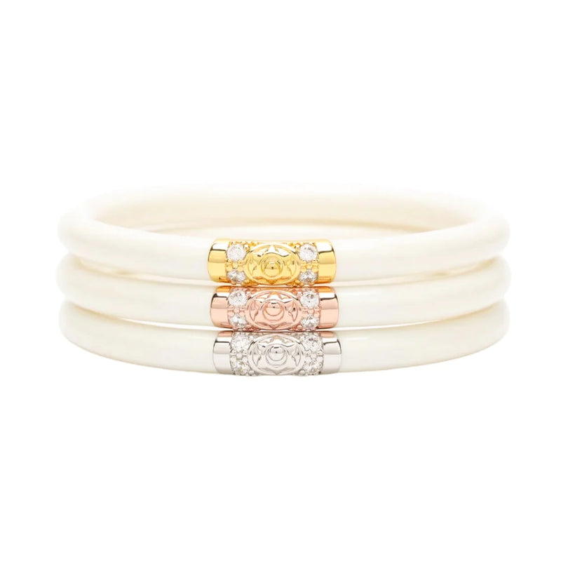 Budhagirl Ivory Three Kings Bangle bracelets