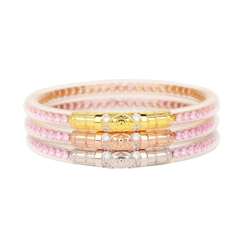 Budha Girl Three Queens Pink petal bracelets