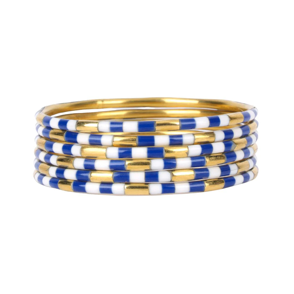 Budhagirl Blue veda bangle bracelets