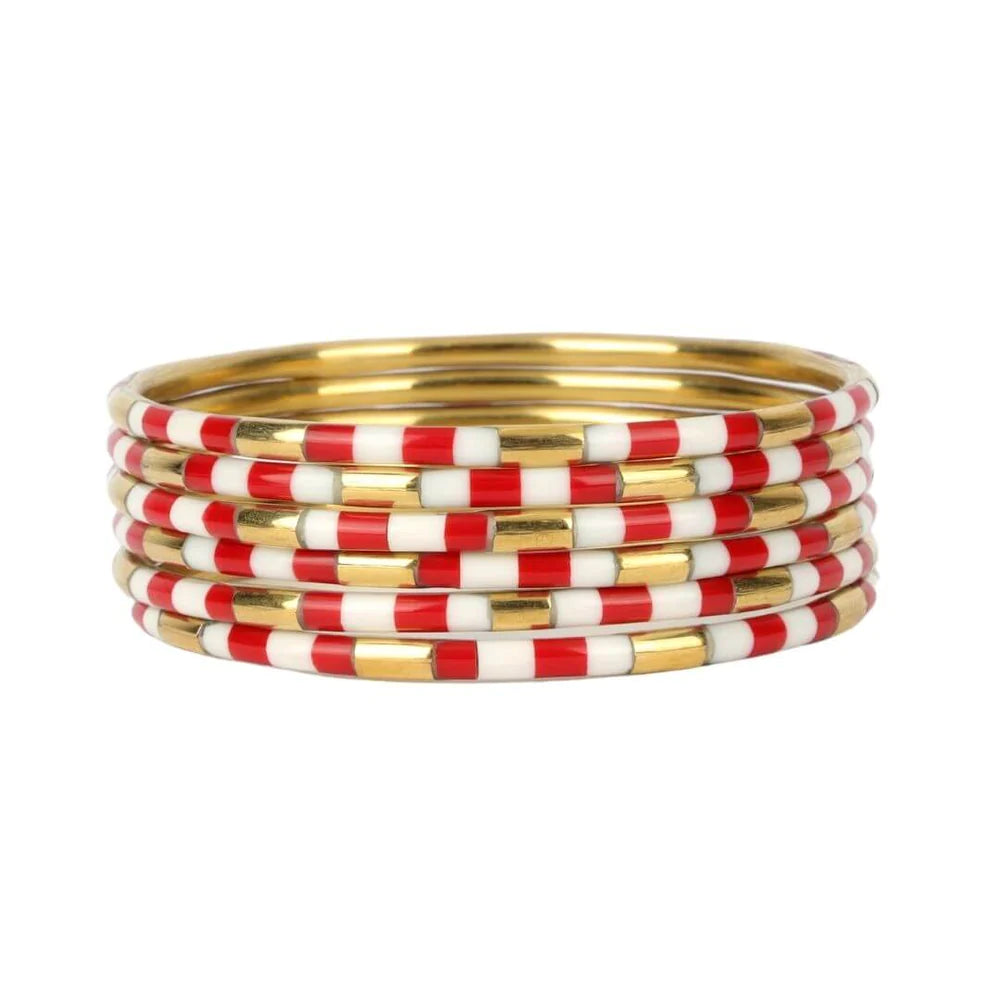 BudhaGirl Red Veda Bangle Bracelets