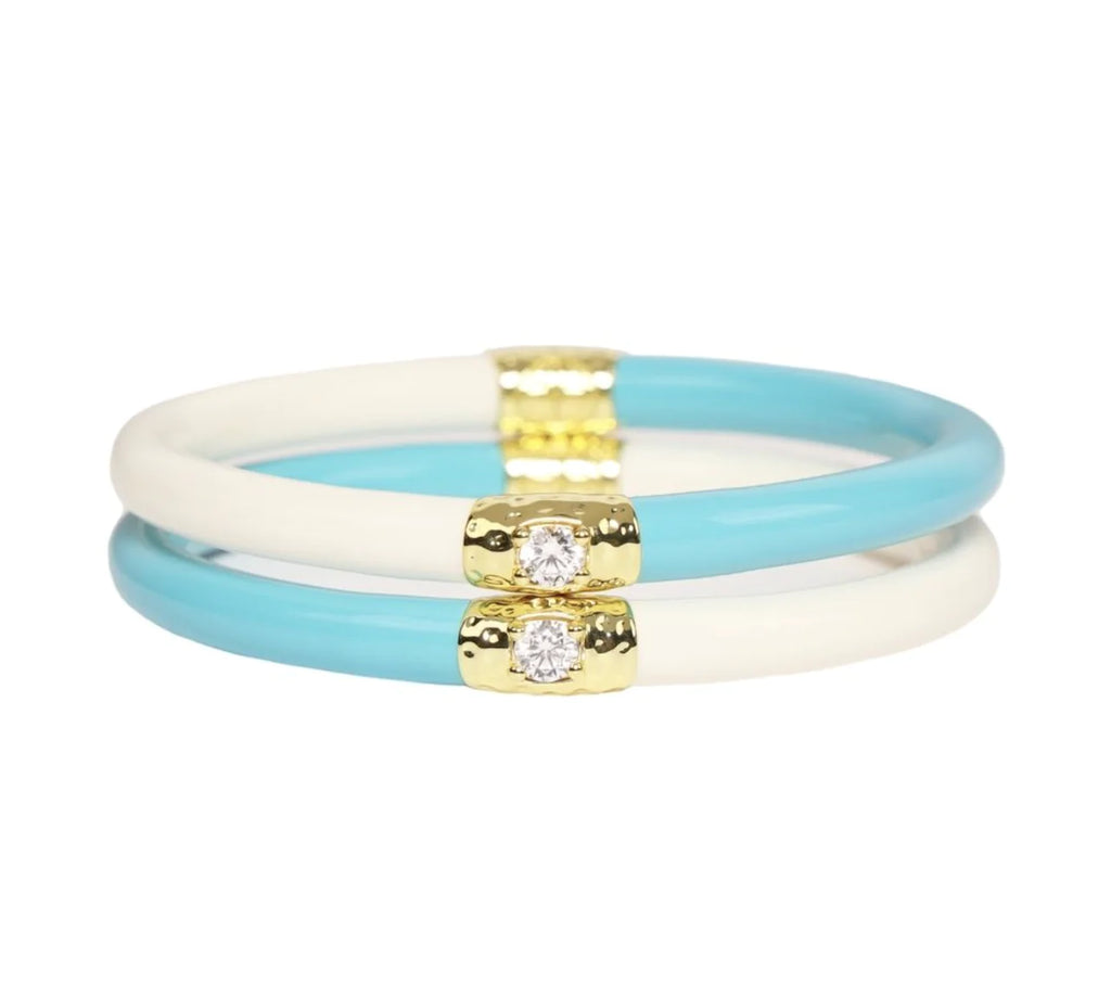 Budha Girl Yin Yang All Weather Turquoise bangle bracelets
