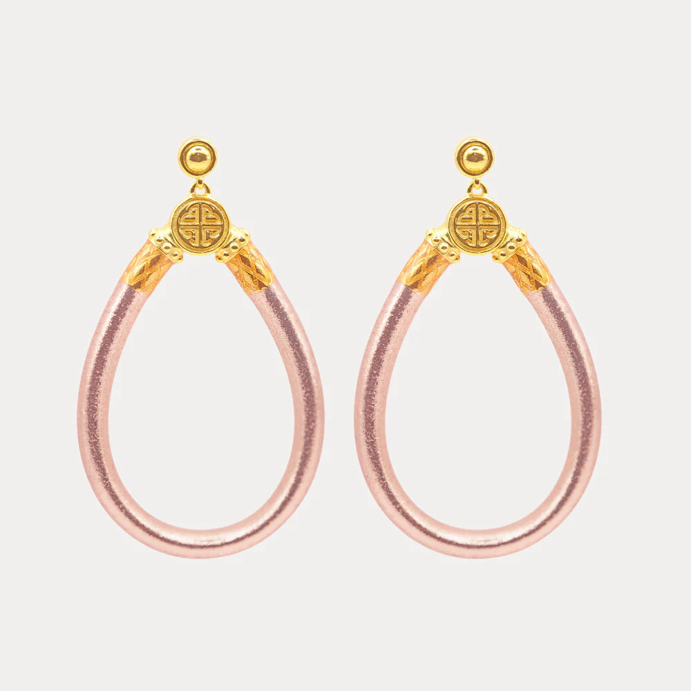 Budhagirl champagne gold all weather earrings