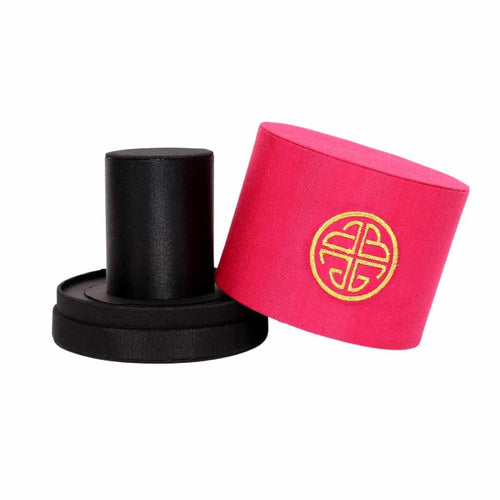 BudhaGirl Pink Silk Canister Box