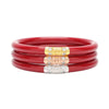 BudhaGirl red Three Kings Bangle Bracelets