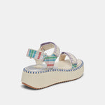 Dolce Vita Debra Ivory Multi platform sandals