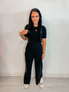 Trendy Perfection Black Knit Pants