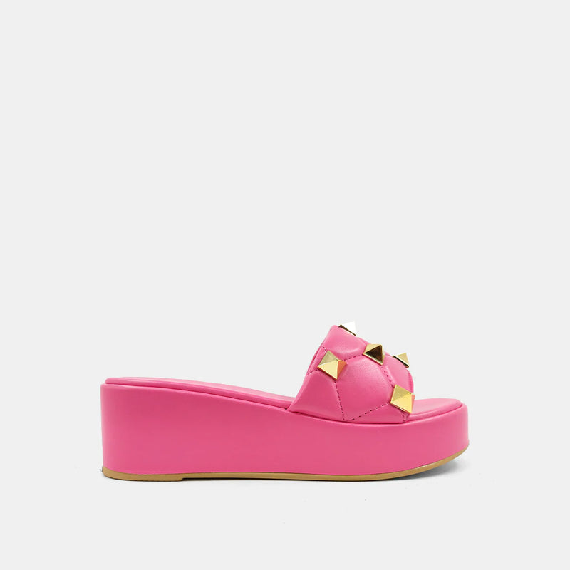 shu shop joplin pink studded sandals