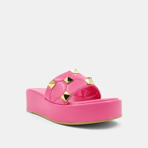 shu shop joplin pink studded sandals