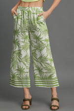 Palm Tree Paradise Cream Pants