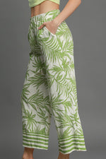 Palm Tree Paradise Cream Pants