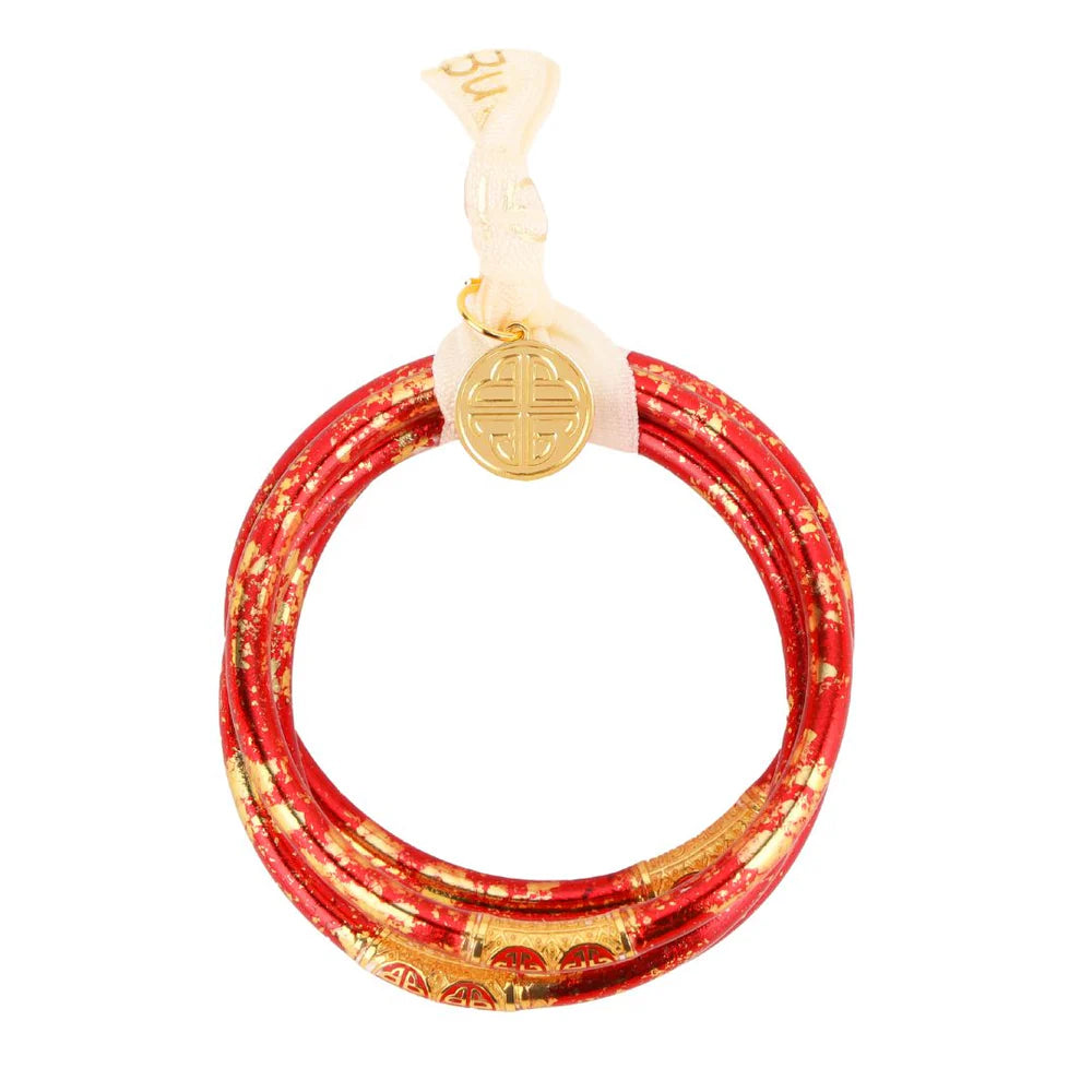 budha girl koi rouge red all weather bangles