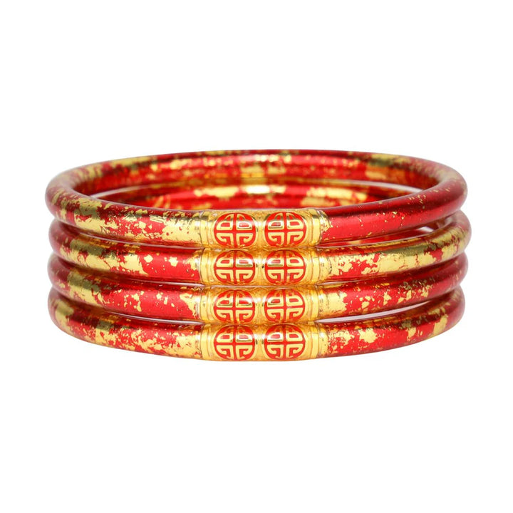 budha girl koi rouge red all weather bangles