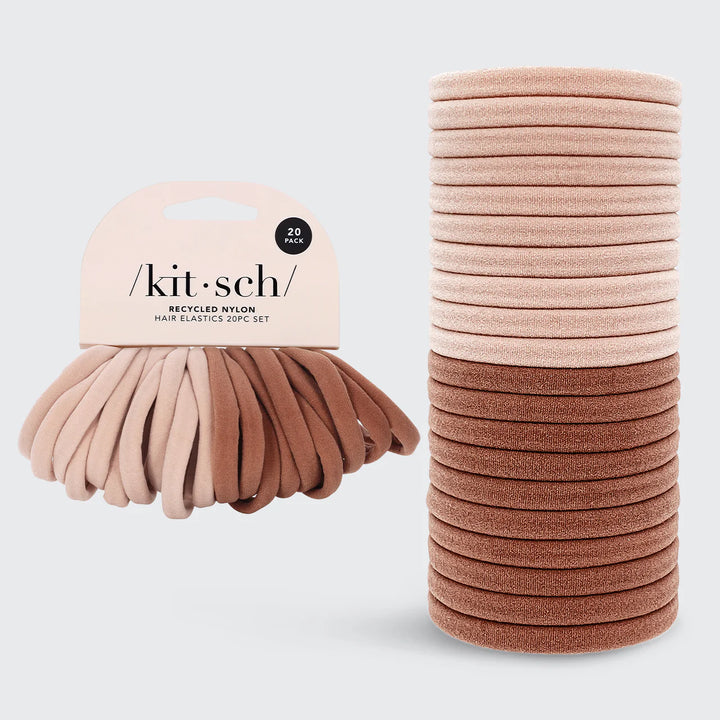 Kitsch seamless nylon hair ties, pack of 20