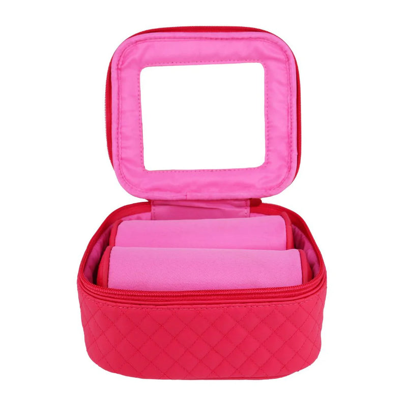 budha girl large travel case pink