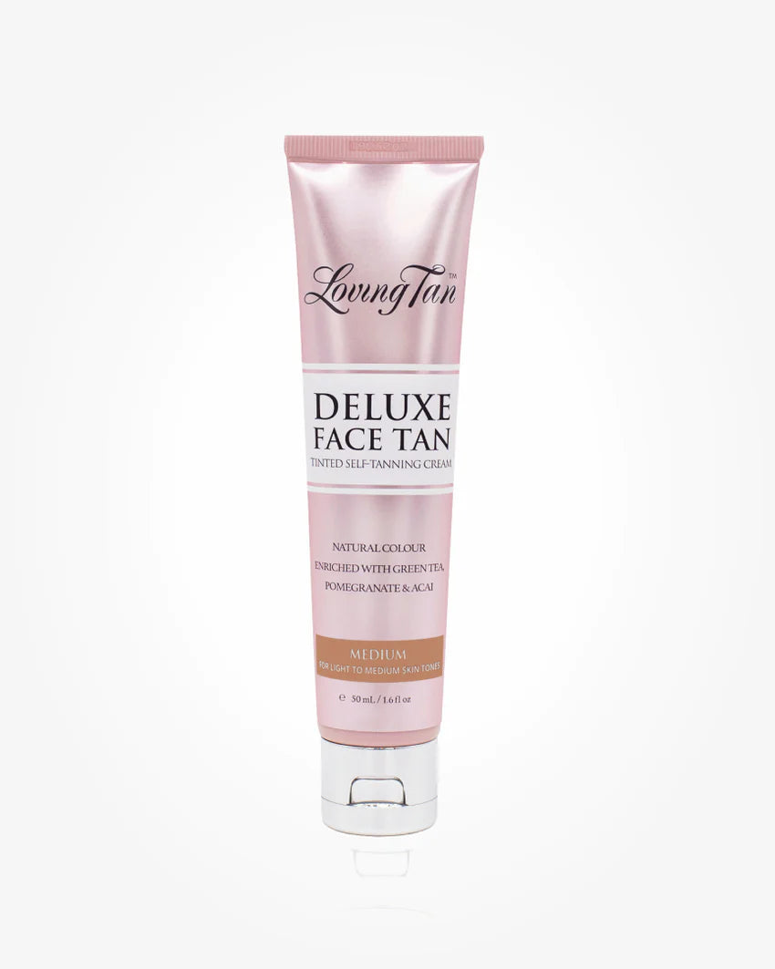 Loving Tan deluxe face tanning cream in medium