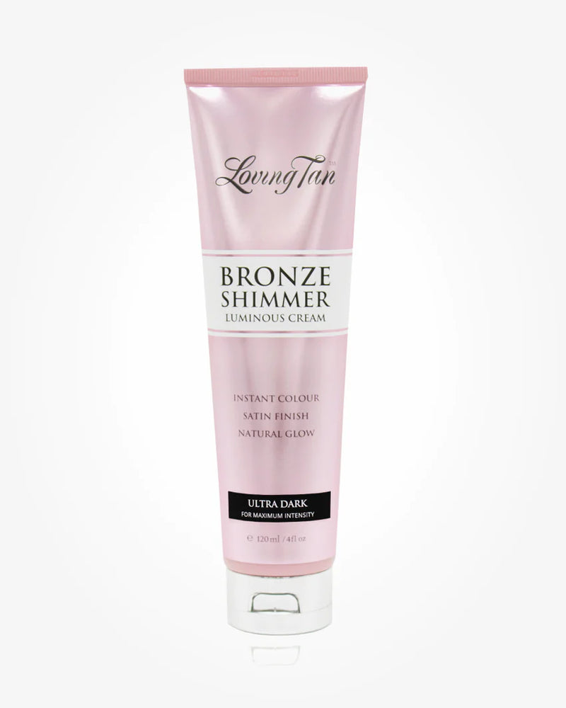 Loving Tan Bronze shimmer luminous cream in ultra dark