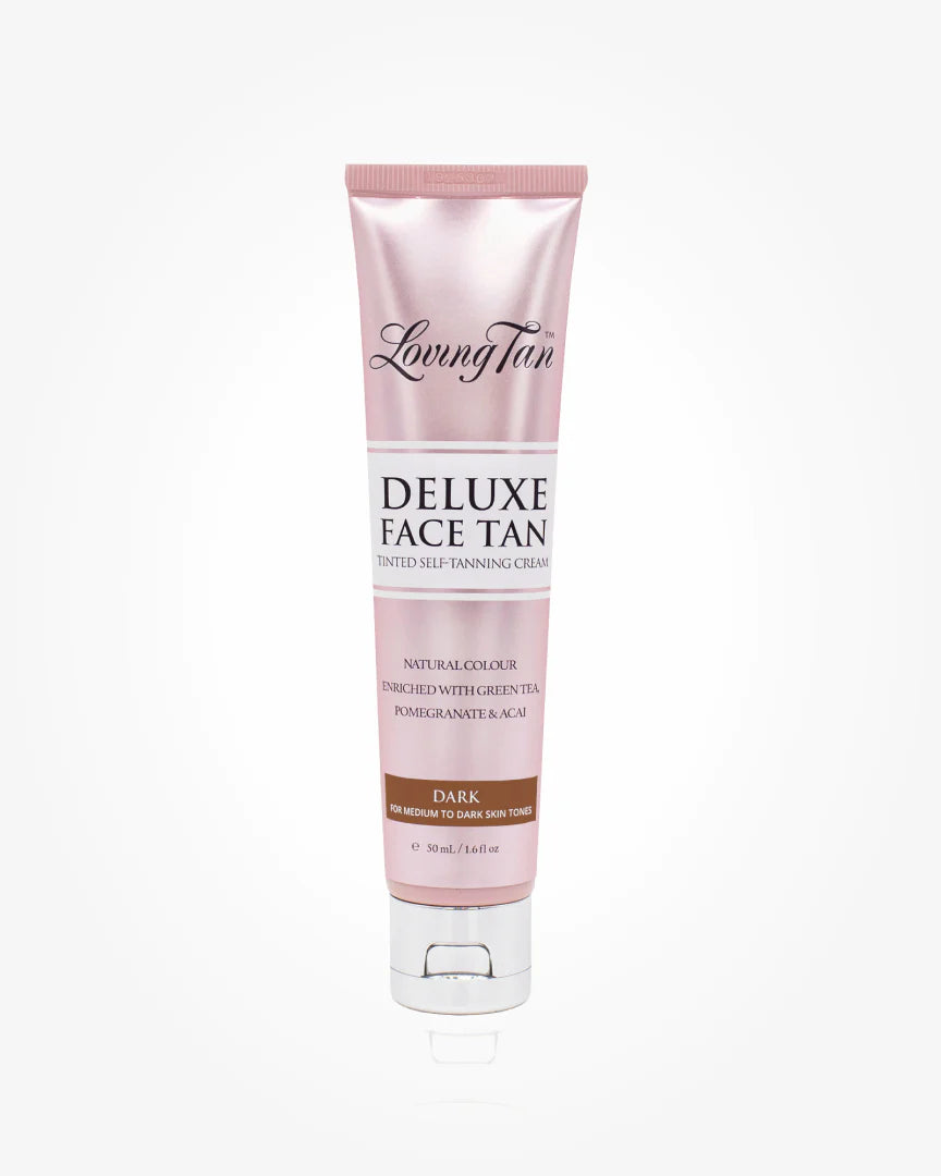 Loving Tan deluxe face tanning cream in dark