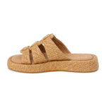 Women's Matisse raffia slide on cognac fisherman sandals