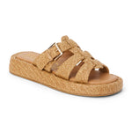 Women's Matisse raffia slide on cognac fisherman sandals