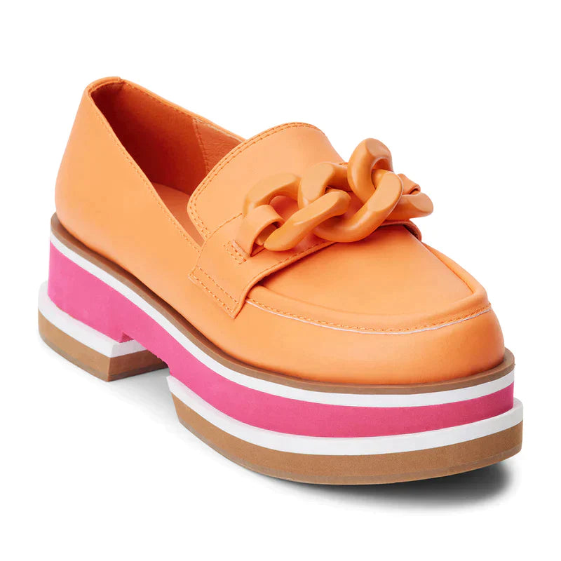 Matisse Madison orange sorbet loafer shoe